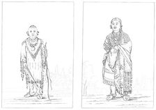 Sac and Fox Indians, 1841.Artist: Myers and Co