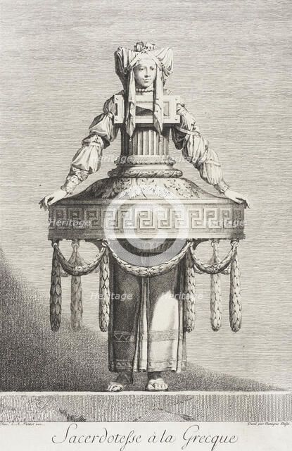 Sacerdotesse à la Grecque, 1771. Creator: Bossi.