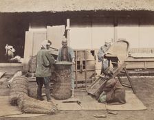 Sacking Grain, c1885. Creator: Unknown