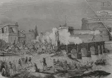 Sack of Rome, 1527, (1856). Creator: Unknown
