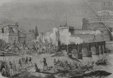 Sack of Rome, 1527, (1856). Creator: Unknown