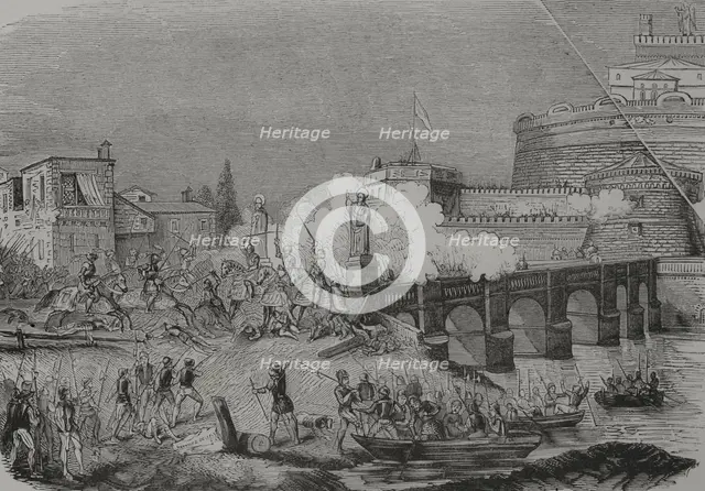 Sack of Rome, 1527, (1856).  Creator: Unknown.