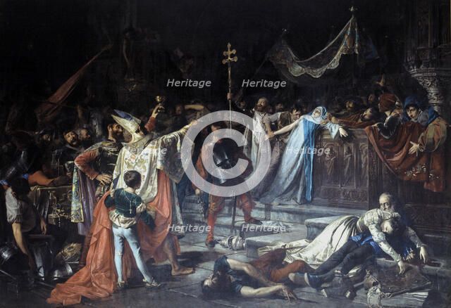 Sack of Rome', oil, 1887.