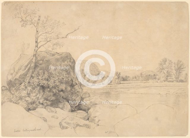 Saco, Looking Northwest, mid 1860s. Creator: Daniel Huntington.