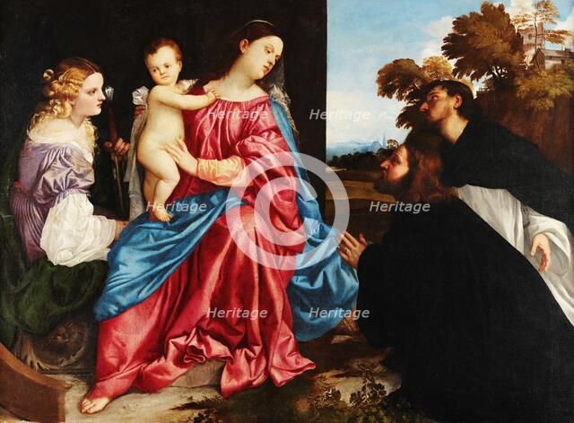 Sacra Conversazione, c 1513. Creator: Titian (1488-1576).