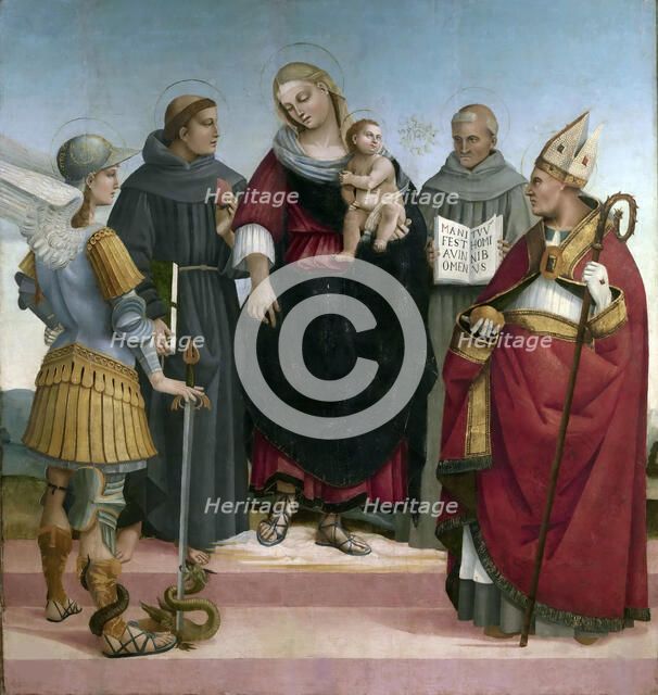 Sacra conversazione, ca 1510-1515. Creator: Signorelli, Luca (ca 1441-1523).