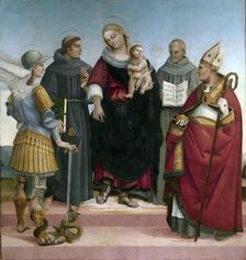 Sacra conversazione, ca 1510-1515. Creator: Signorelli, Luca (ca 1441-1523)