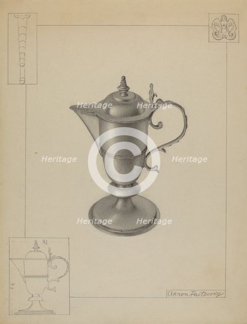 Sacramental Ewer, c. 1936. Creator: Aaron Fastovsky.