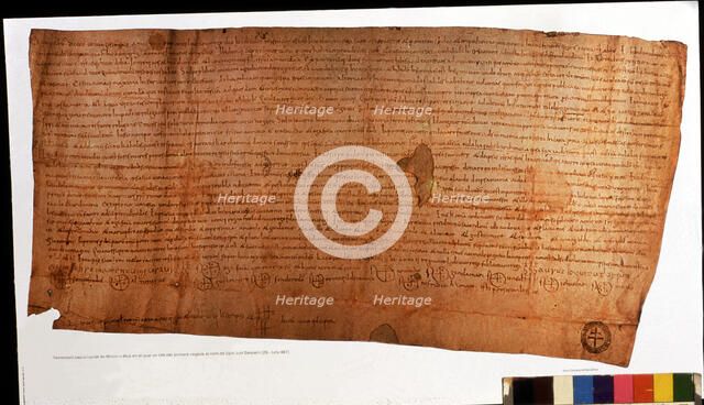 Sacramental Testament of a citizen of Barcelona called Muç, in which it is cited for the first ti…