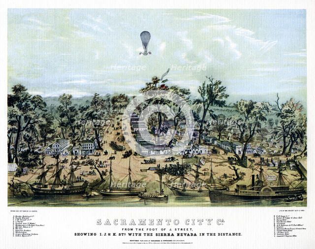 Sacramento, California, 1849 (1937).Artist: Endicott & Co.