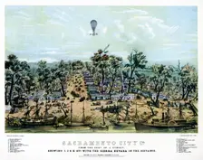Sacramento, California, 1849 (1937).Artist: Endicott & Co