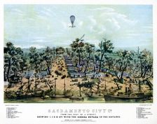 Sacramento, California, 1849 (1937).Artist: Endicott & Co