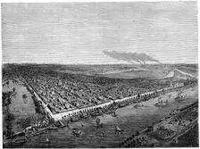 Sacramento California, 1859.Artist: Regis Francois Gignoux