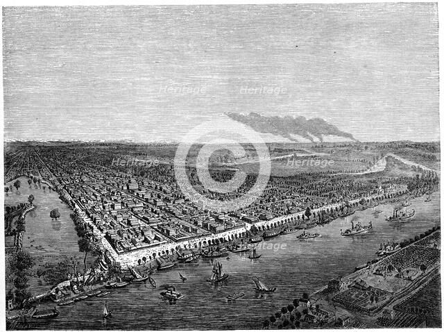 'Sacramento', California, 1859.Artist: Regis Francois Gignoux