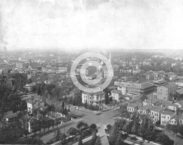 Sacramento, California, from the Dome of the Capitol, USA, c1900. Creator: Unknown.