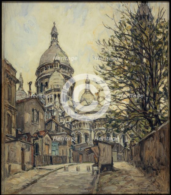 Sacre-Coeur in Montmartre, c1925. Creator: Germain David-Nillet.
