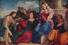 Sacred Conversation c1525. Artist: Jacopo Palma il Vecchio