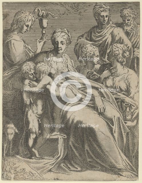 Sacred Conversation, ca. 1550-56. Creator: Leon Davent.