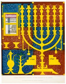 Sacred furniture and vessels of the Tabernacle of Israel, 15th century, (1840). Artist: C J Smith