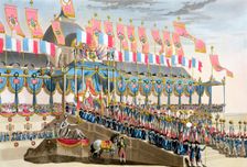 Sacred Festival and Coronation of their Imperial Majesties Paris, 1804 (1806). Creator: Francois Aubertin
