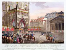 Sacred Festival and Coronation of their Imperial Majesties Paris, 1804 (1806). Creator: Dorgez