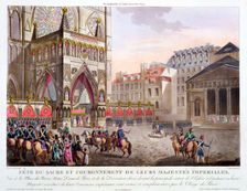 Sacred Festival and Coronation of their Imperial Majesties Paris, 1804 (1806). Creator: Dorgez