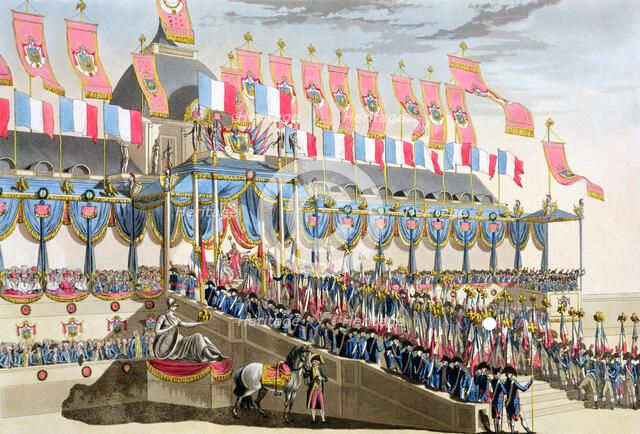 'Sacred Festival and Coronation of their Imperial Majesties', Paris, 1804 (1806).  Artist: Francois Aubertin