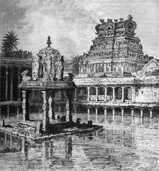 Sacred Pool near Trichinopoly c1891. Creator: James Grant