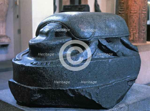 Sacred scarab representing the Khepri incarnation. From the ancient city of Heliopolis.