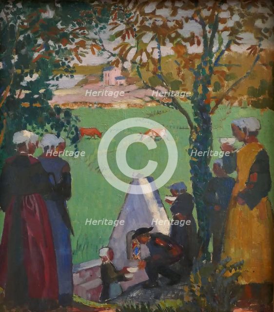 Sacred Spring at Guidel, 1905. Creator: Maurice Denis.