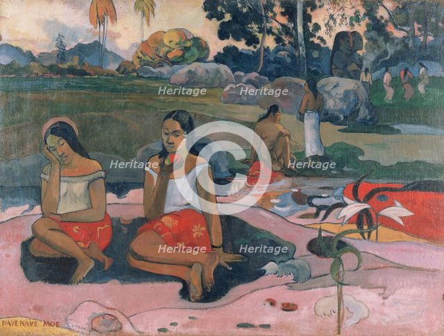 Sacred Spring: Sweet Dreams, (Nave nave moe), 1894. Creator: Paul Gauguin.