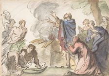 Sacrifice of Noah (?), 18th century. Creator: Anon