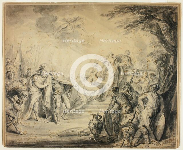 Sacrifice of Iphigenia, 1766. Creator: Philippe Joseph Tassaert.
