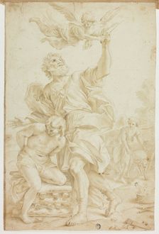 Sacrifice of Isaac (recto); n.d. Creator: Unknown