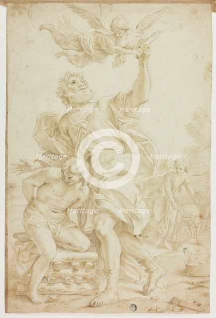 Sacrifice of Isaac (recto); n.d. Creator: Unknown.