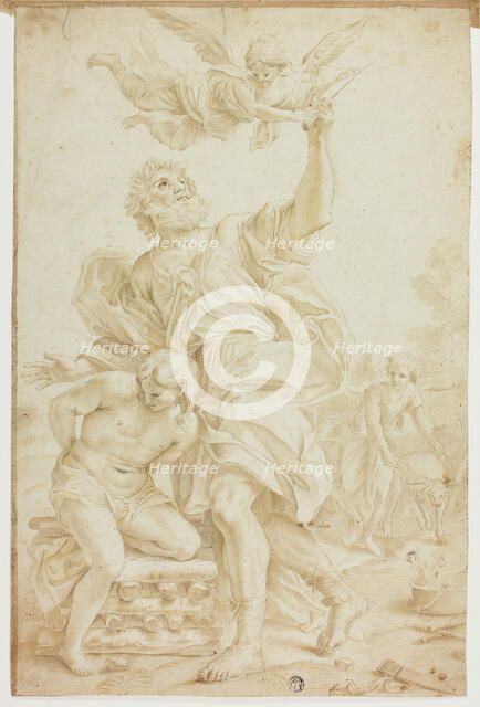 Sacrifice of Isaac (recto); n.d. Creator: Unknown.