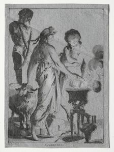 Sacrifice, c. 1775-1776. Creator: Giovanni David (Italian, 1743-1790)
