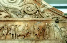 Sacrifice scene from the Ara Pacis, Rome, 9 BC