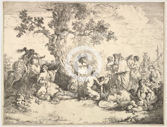 Sacrifice to Pan, 1762-63. Creator: Jean Jacques Lagrenee.