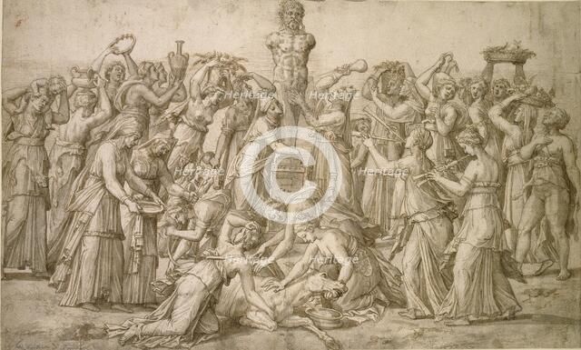 Sacrifice to Priapus, 1540. Artist: Lambert Lombard.