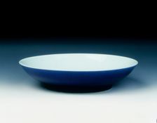 Sacrificial blue-backed saucer, Qing dynasty, Yongzheng period, China, 1723-1735