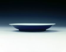 Sacrificial blue-backed saucer, Yongzheng period, Qing dynasty, China, 1723-1735