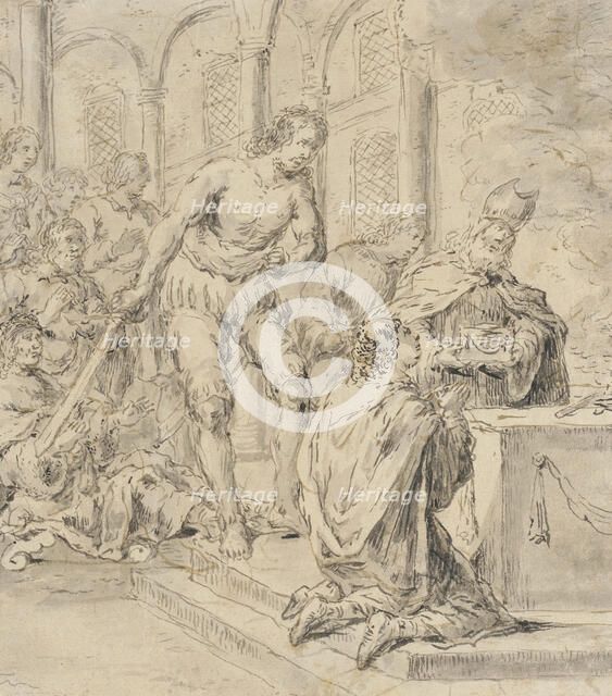 Sacrificial Scene, between 1596 and 1674. Creator: Leonard Bramer.