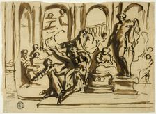 Sacrificial Scene, n.d. Creators: Jan Luyken, Abraham Jansz van Diepenbeeck