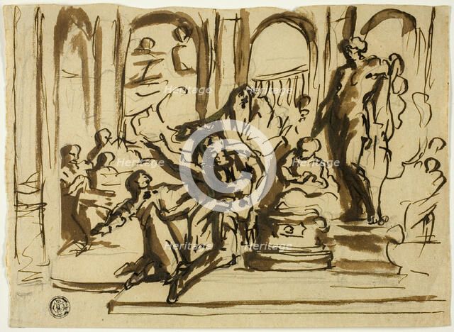 Sacrificial Scene, n.d. Creators: Jan Luyken, Abraham Jansz van Diepenbeeck.