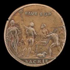 Sacrificial Scene [reverse], 1508. Creator: Vittore Gambello