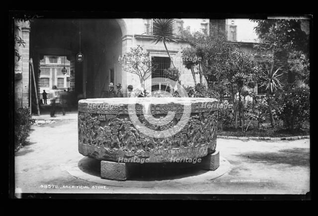 Sacrificial stone, between 1880 and 1897. Creator: William H. Jackson.