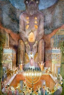 Sacrificing to Bel 1916. Creator: Evelyn Paul