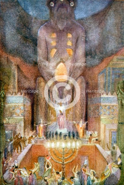'Sacrificing to Bel', 1916.  Creator: Evelyn Paul.