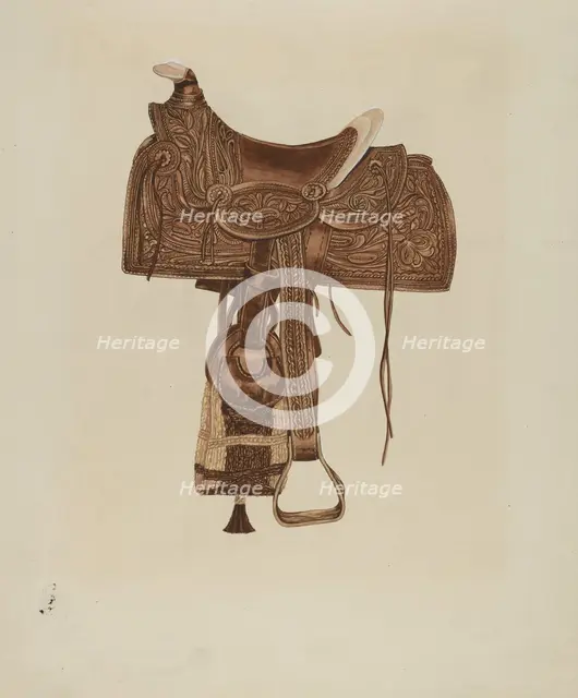 Saddle, 1935/1942. Creator: Gordena Jackson.